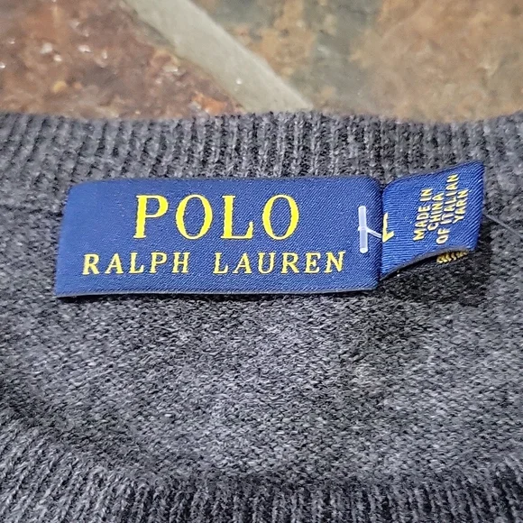 NWT Ralph Lauren Polo 100% Merino Wool Crewneck Stripe Sweater